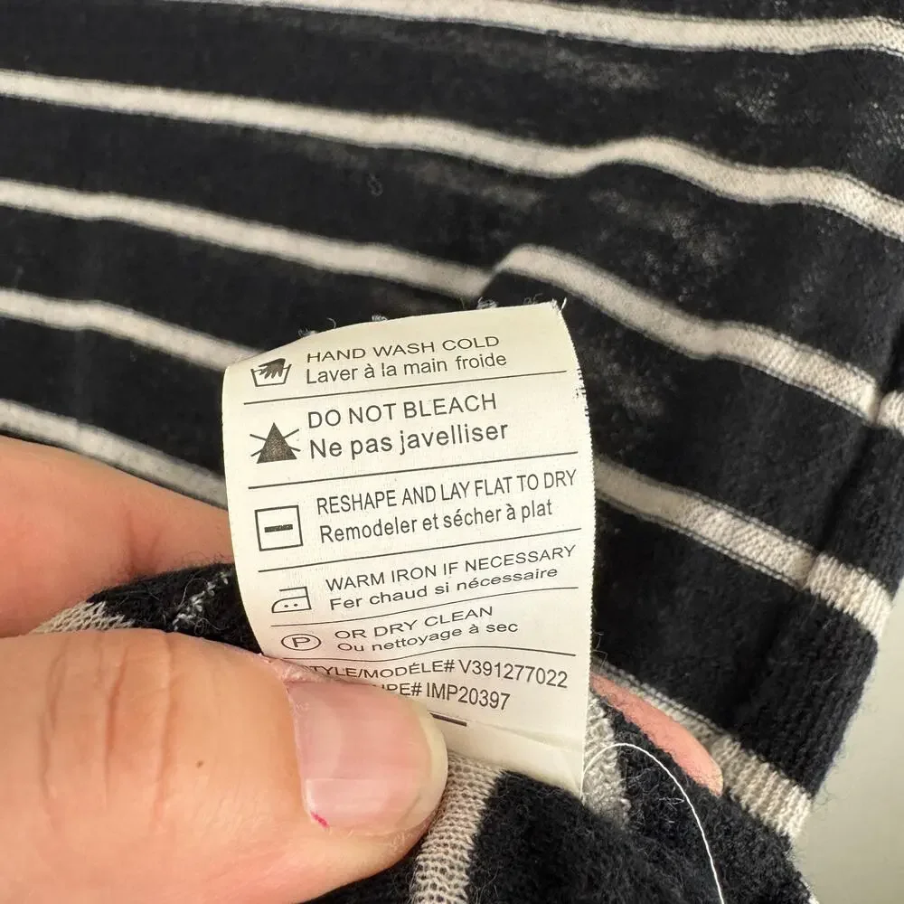 Vince Striped Lightweight Cashmere Sweater